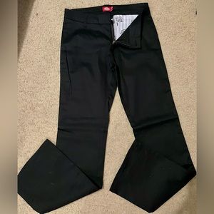 Black mid rise Dickies boot cut jeans, size 9